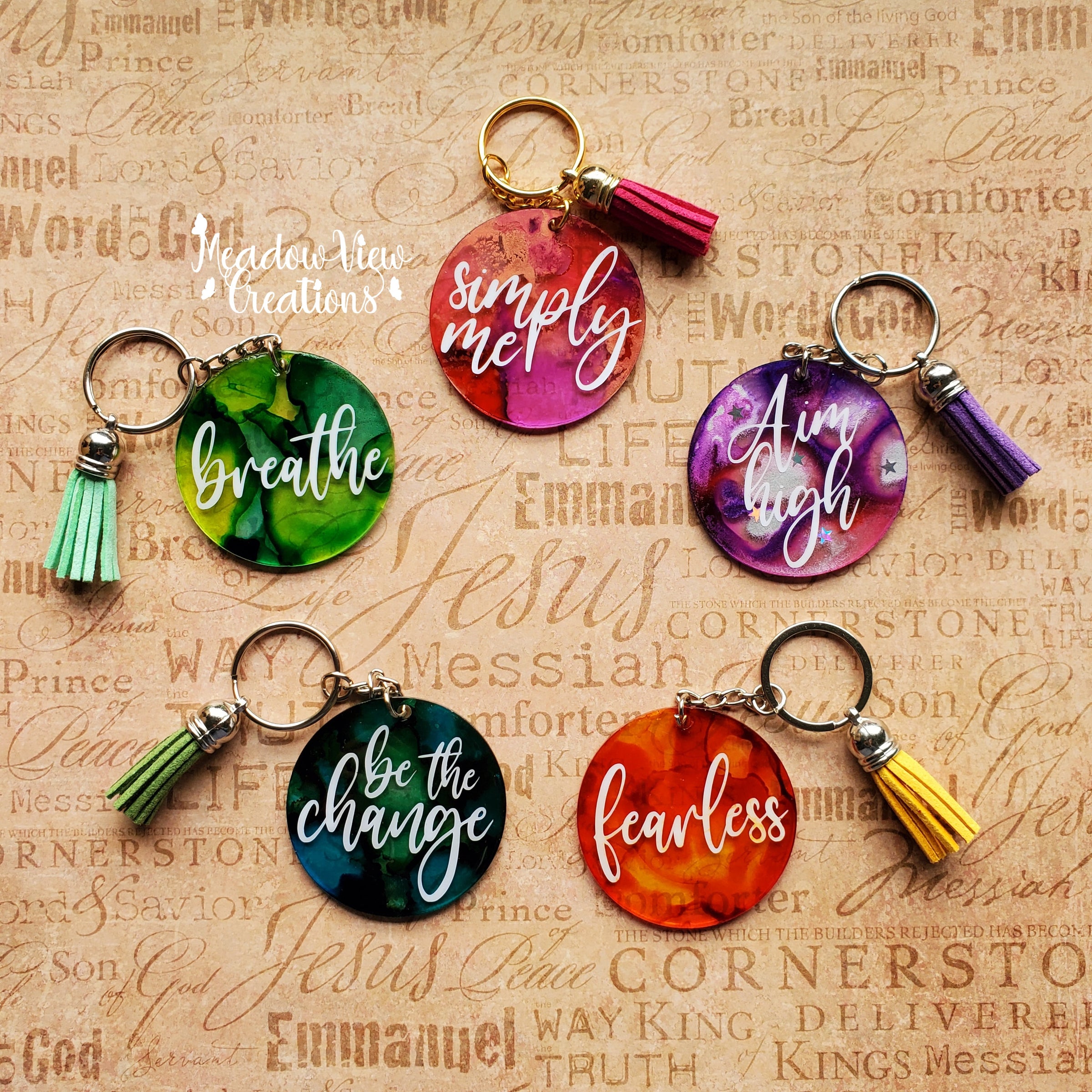 Resin Letter Keychains - How To - with Glitter & Alcohol Inks 